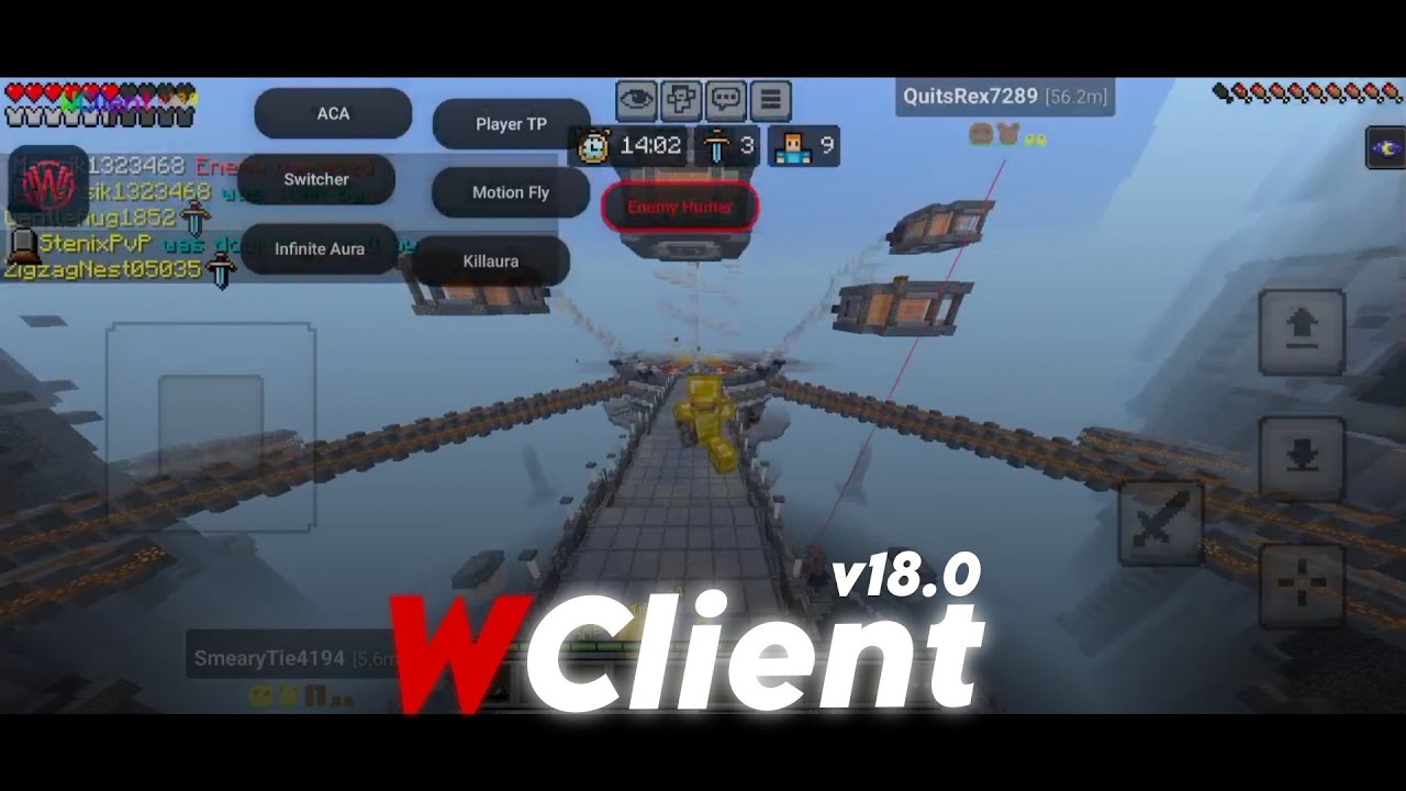 BEST MCPE CLIENT: WClient v18.0 Supports 1.21.132 | Minecraft Pocket ...