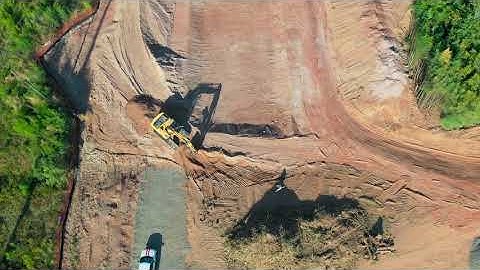 4k Drone Video of Construction near Highcroft Dr