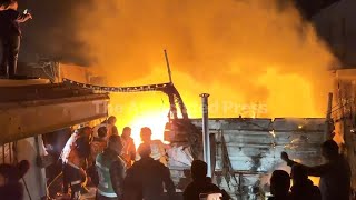 Israel Strikes Gaza Tent Camp Following Evacuation Order, Sparking Huge Blaze