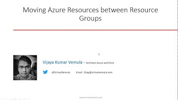 AZ 104 | Moving Resources between Azure Resource Groups