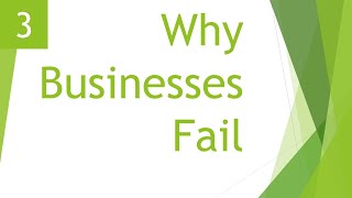 Why Businesses Fail - IGCSE Business Studies