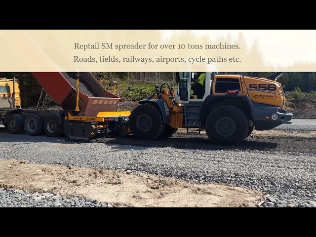 Reptail SM with Trimble 3D machine control class=