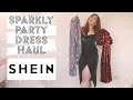 HUGE SHEIN CHRISTMAS DRESS HAUL | SPARKLY DRESS TRY ON | PLUS SIZE DRESS HAUL