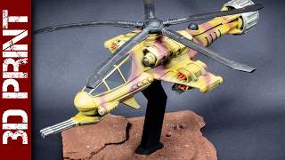 H-7 Hunter highly mobile reconnaissance/light attack helicopter (3D Printed scale model)