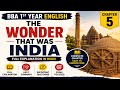 The Wonder That Was India | BBA 1st Year English Full Explanation in Hindi