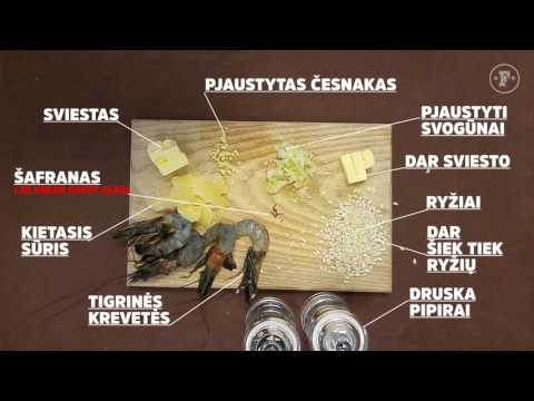Itališkas daugiaryžis su  krevetėmis ir šafranu FORTAS - LOGIN 2016