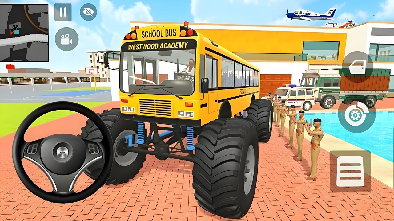 🤑Indian Thift Auto Simulator🤩Indian Showroom Purchase😯Modified Monster School Bus And Bike🥳Game
