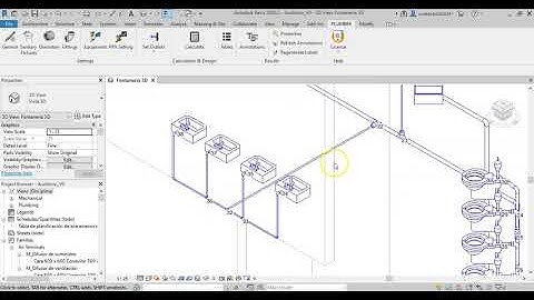 Automatic Modification of diameters in piping systems with the PLUMBER for REVIT Add-in