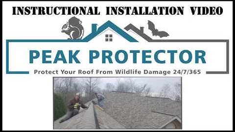 Peak Protector Ridge Vent Animal Guard Instructional Installation Video