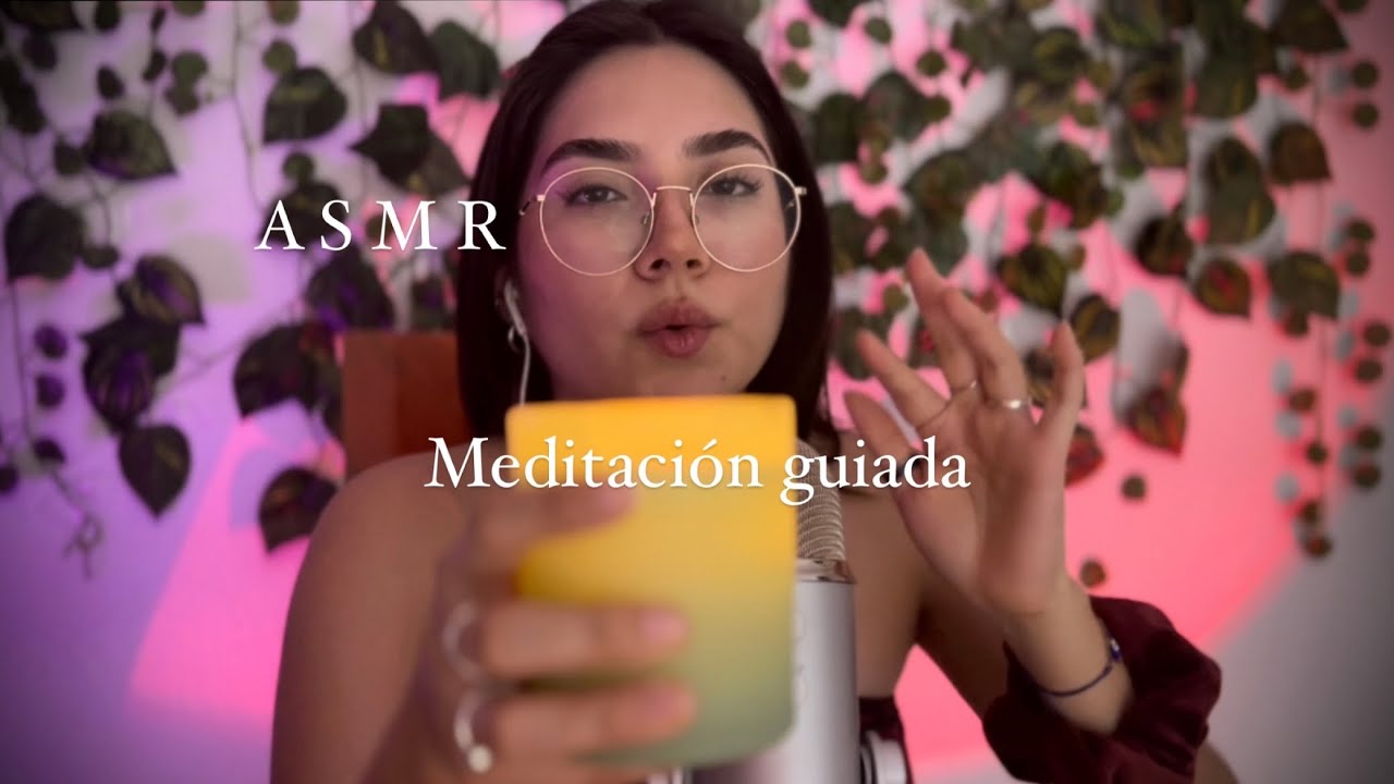 ASMR🧚🏼‍♀️Meditación guiada✨Soft spoken💜cuarzos y aceites esenciales para tu relajación