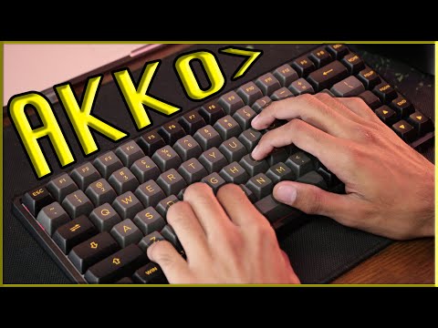 لوحة مفاتيح Akko 3084B Plus رائعة حق ا مراجعة كاملة اختبار صوت