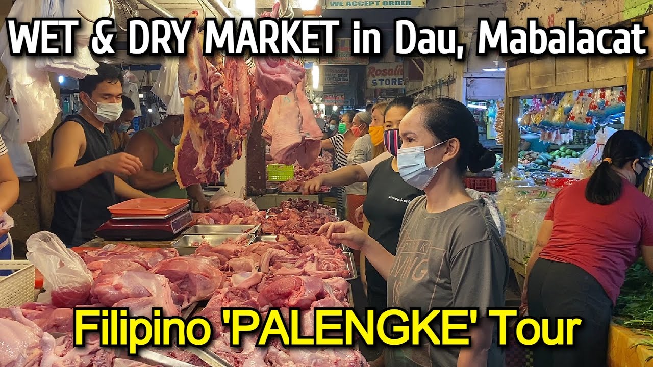 PHILIPPINES PALENGKE TOUR FILIPINO WET & DRY FOOD MARKET in DAU