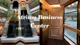 Beautiful Montgomery Hydraulic Scenic Elevators - Atrium Business Center - Mountain View, CA