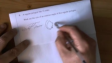 Higher Unit 3 Nov 2009 Calculator Paper 14 Q5 - Regular Polygons.wmv