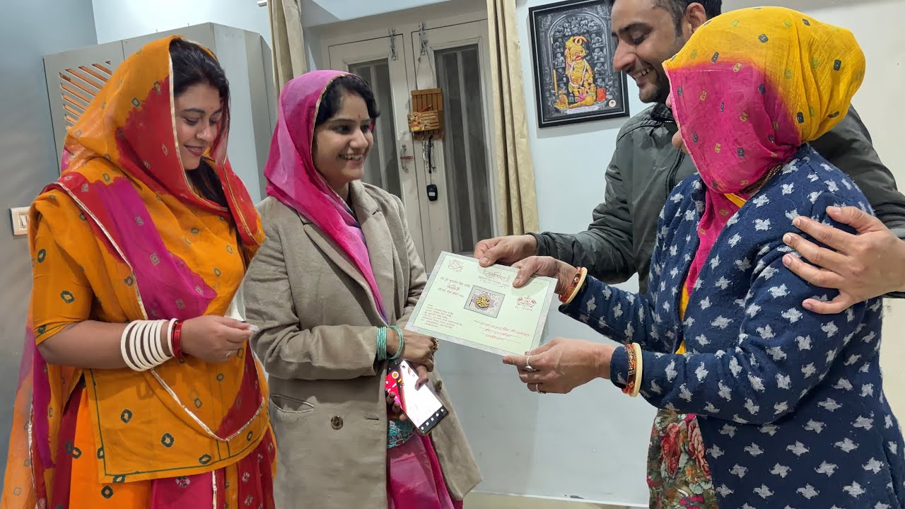 बाईसा जवाई सा आए शादी का निमंत्रण देने | Rajputi Wedding Invitation | Nitu Rajawat 