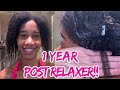 1 Year Post Relaxer Transitioning | Natural Hair Transition Without Big Chop | Gabrielle Ishell