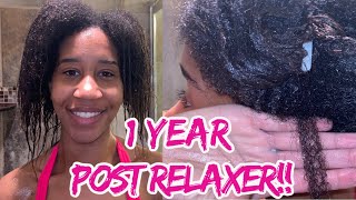 1 Year Post Relaxer Transitioning | Natural Hair Transition Without Big Chop | Gabrielle Ishell