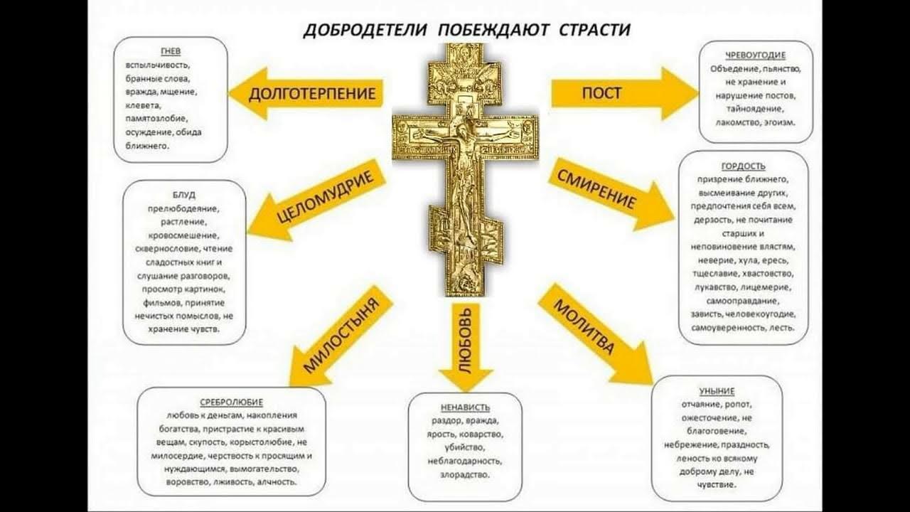 христианские добродетели. икона двенадцать добродетелей. христианская инфографика. христианские добродетели в православии. православие 7 смертных грехов и добродетелей.