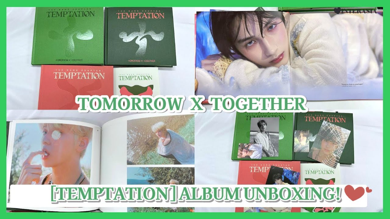 [UNBOXING + GIVEAWAY] TXT (투모로우바이투게더) - [TEMPTATION] ALBUM UNBOXING! 앨범 언박싱!
