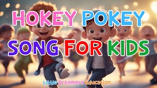 Hokey Pokey Song For Kids | Action Song With Lyrics | 4K
