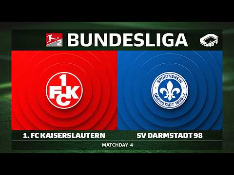 LIVE 🔴 1. FC Kaiserslautern vs. SV Darmstadt 98 | Matchday 4 - Bundesliga 2 2026/27