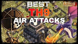 MOST POPULAR TH9 WAR ATTACK STRATEGIES | BALLOONION & DRAGON STRATEGY