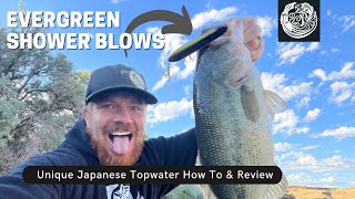 How To Fish EPIC Japanese Topwater The Evergreen Shower Blows Spook
