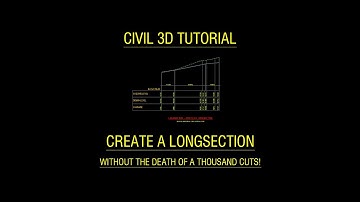 Autodesk Civil 3D Tutorial For Beginners - Create a longsection without death from a thousand cuts!