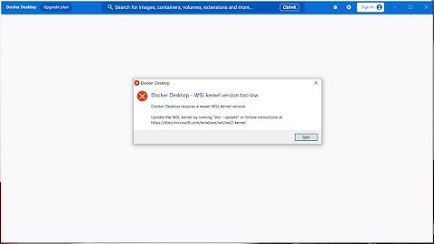 Docker desktop - wsl kernel version too low || Docker download And Installation
