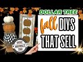 4 Dollar Tree Fall DIY Crafts to Make or Sell! | Fall Home Decor 2023 | Plus Trash to Treasure DIY
