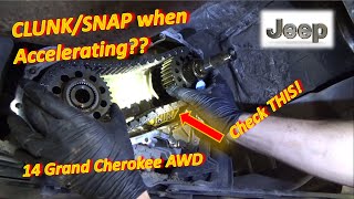 Jeep CLUNK/SNAP when Accelerating? (DIY DIAG  Transfer Case REPAIR  Grand Cherokee)