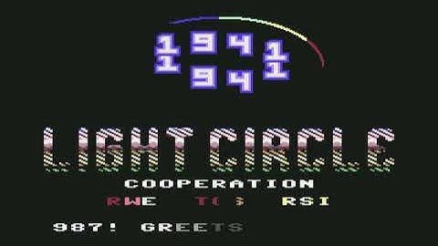 the light circle tlc intro 2 ! Commodore 64 (C64)