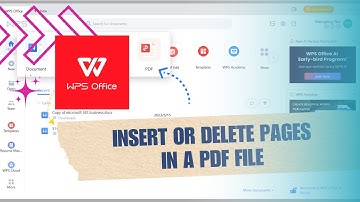 💲 MASTERY: [WPS Academy] 1.1.7 PDF: How to insert or delete pages in a PDF file | Full How To