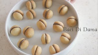 Hazelnut Cookies/동글동글 귀여운 바치디다마 쿠키 만들기/ Italian Cookies Baci Di Dama Recipe/サンドクッキー