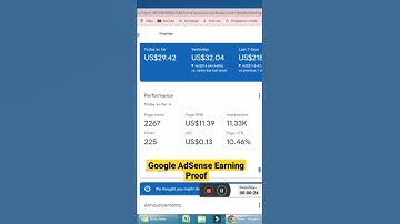 Google AdSense Earning Proof #shorts #short #youtubeshorts