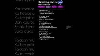 Download Lagu Kebahagiaanku _ Mubai feat Tegar #lyrics MP3 Download Lagu Kebahagiaanku _ Mubai feat Tegar #lyrics MP3