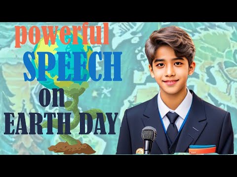 A powerful speech about save earth on  world Earth day 2024 in English subtitles