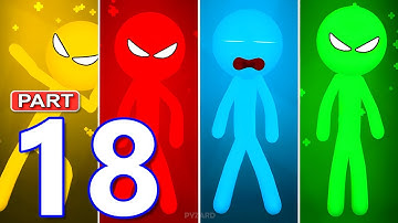 Stickman Party - Gameplay Part 18 Tournament Mode New Christmas Update 1 2 3 4 Players Free Random