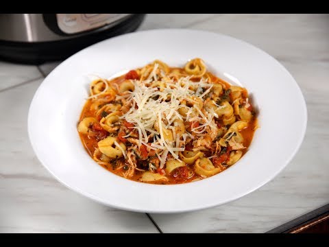 Instant Pot Creamy Tortellini and Chicken Soup