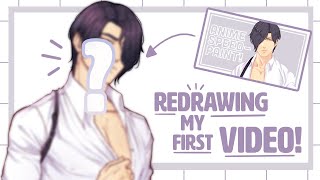 Redrawing My FIRST Video! | 2 Year Art Improvement