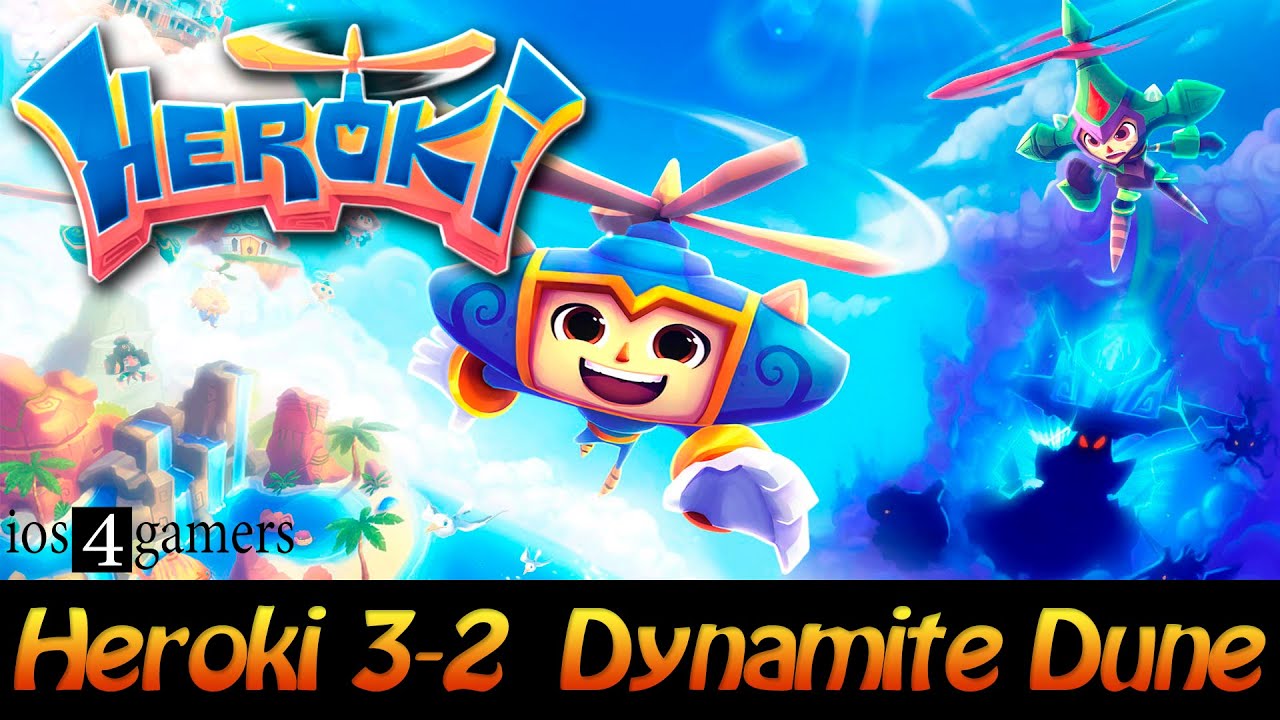 Heroki 3-2 Dynamite Dune 100% Прохождение (100% Collectables)