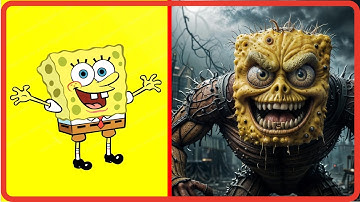 SpongeBob Characters Reimagined as Horror Movie Monsters
