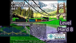 Bridge Construction Set. Hard map pack. Level 8.