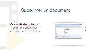 Tutoriel Vidéo d'Edificius - Supprimer un document - ACCA software