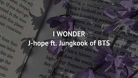 I WONDER [J-Hope ft. Jungkook of BTS] Subtitulos Español/Inglés