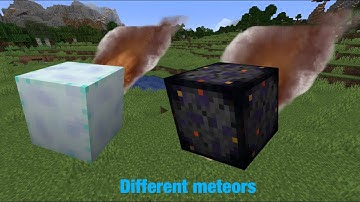Falling Meteors mod for Minecraft
