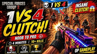  1 VS 4 CLUTCH 😱🔥 | SFG2 INSANE GAMEPLAY | NOOB TO PRO 🚀