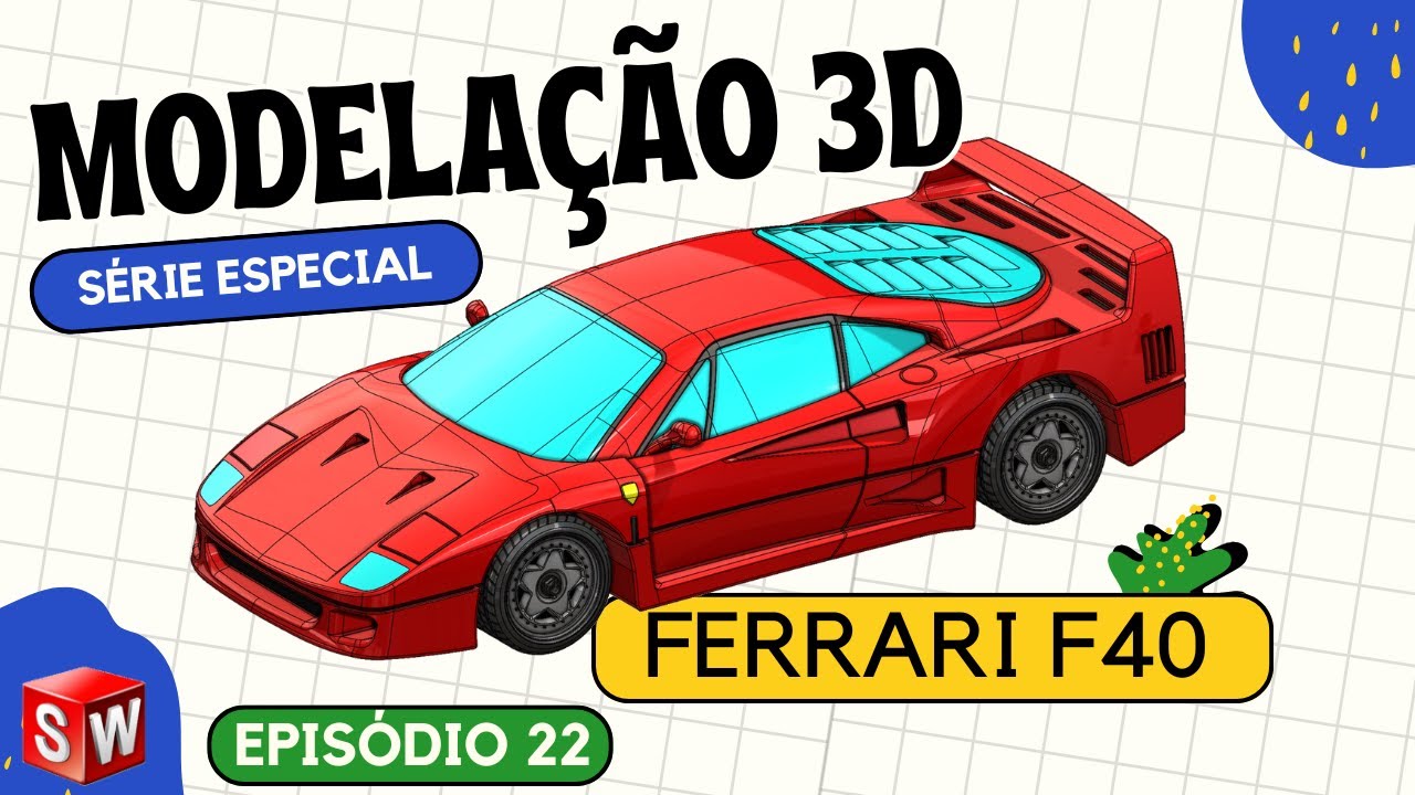 Modelação avançada Solidworks - Ep22 - Ferrari F40