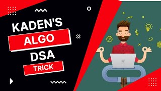Largest Sum Contiguous Subarray| Kaden's Algo |DSA| Part-1