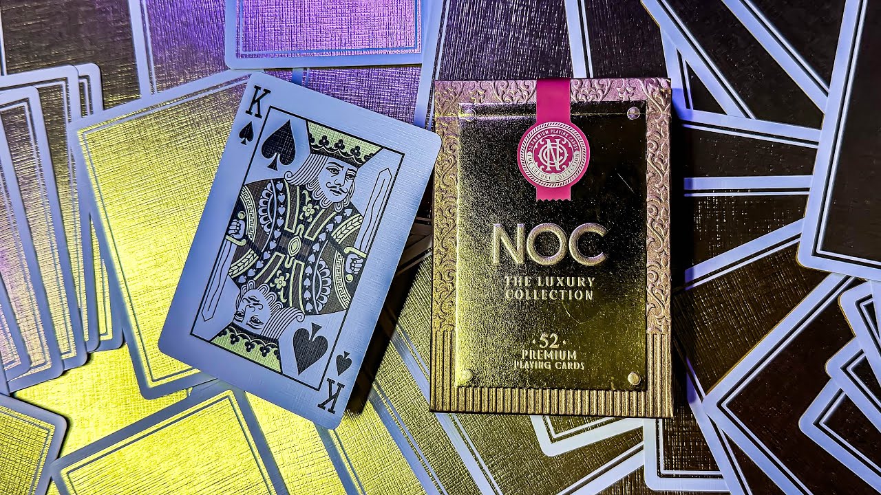 NOC Gold Luxury Playing Cards by House of Cards - YouTube